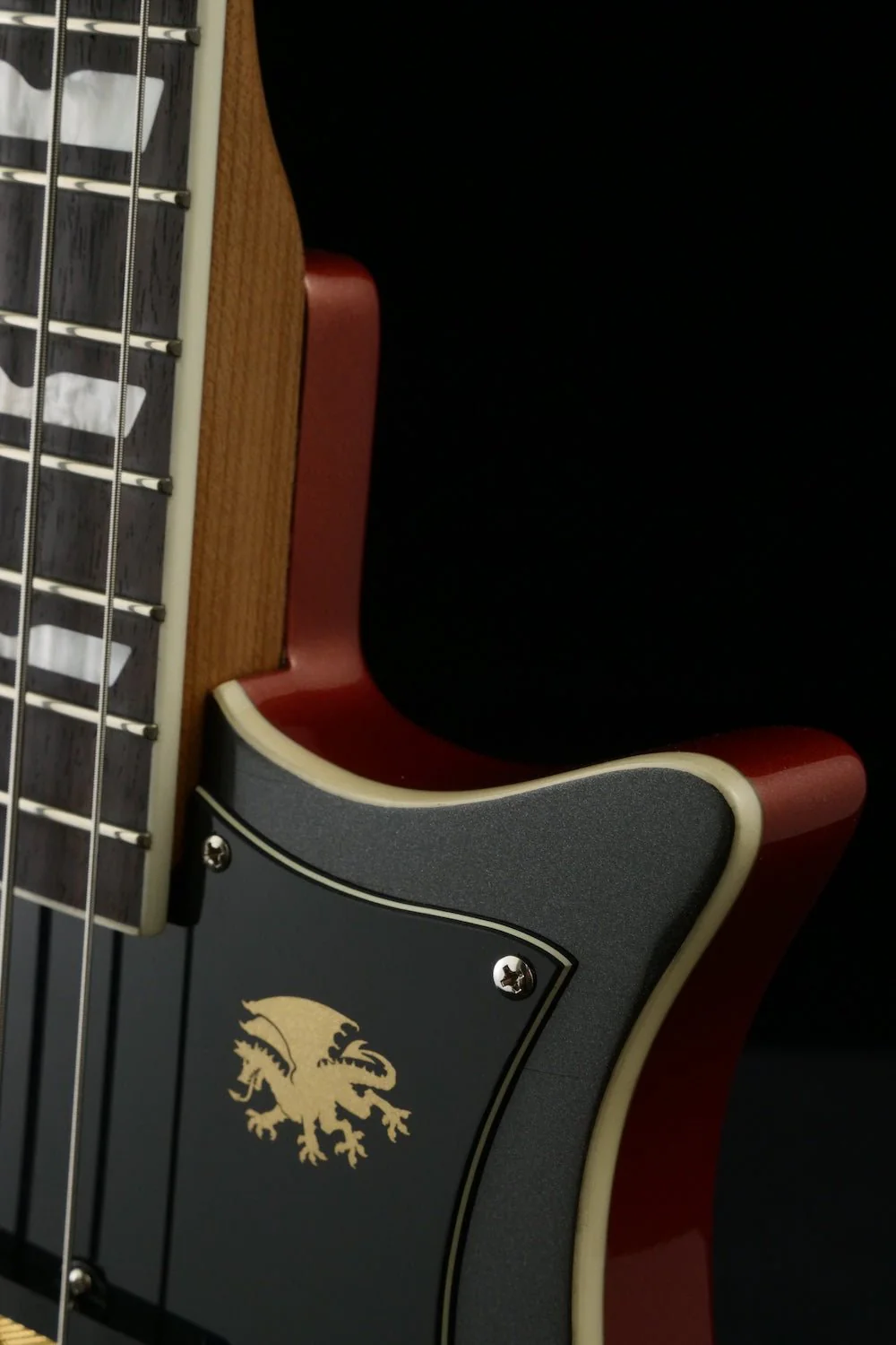 Revival #55 Nidhogg Bass - Magnetic Black & Orange metallic | Custom Shop - Image 4